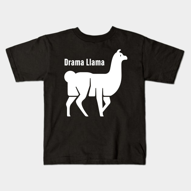 Drama Llama | Theater Humor Kids T-Shirt by Wizardmode